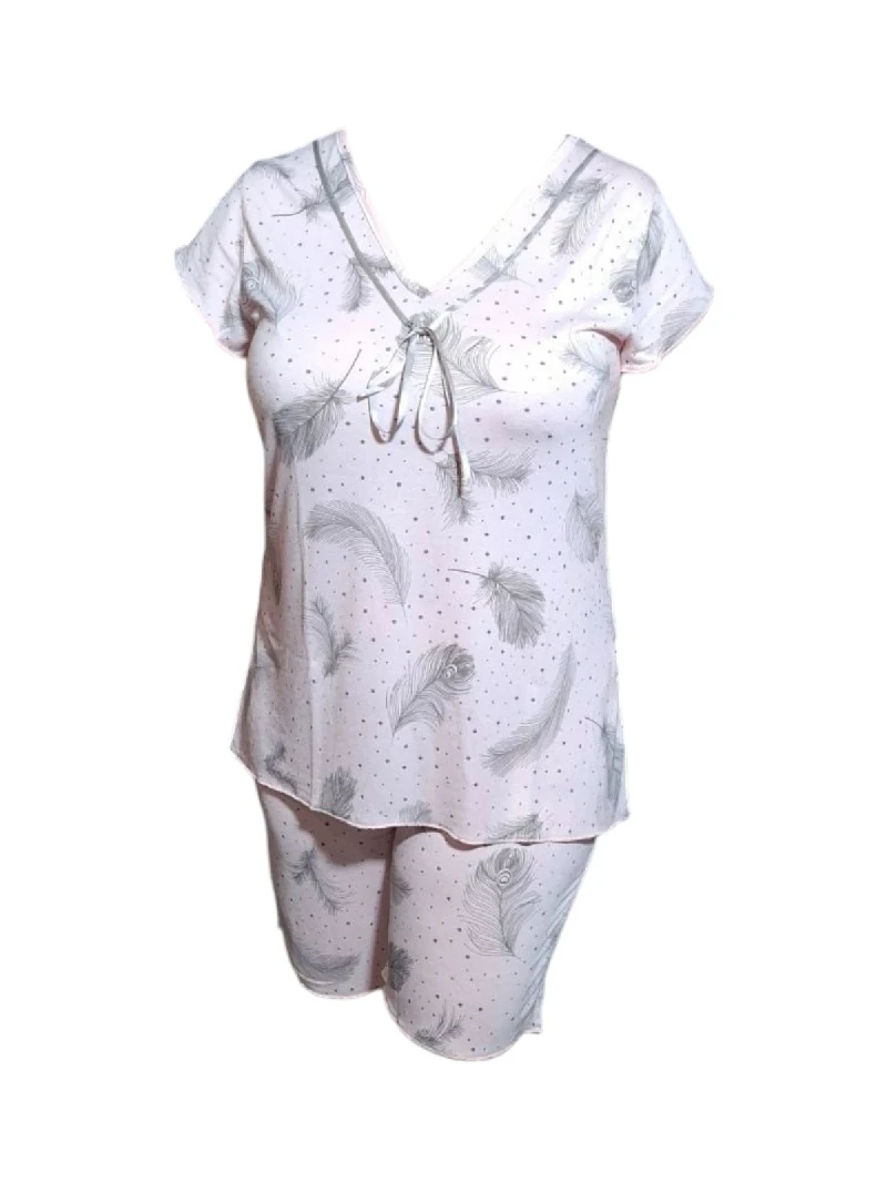 Пижами с къс ръкав Дамска пижама - къс ръкав, 3/4 панталон 82553