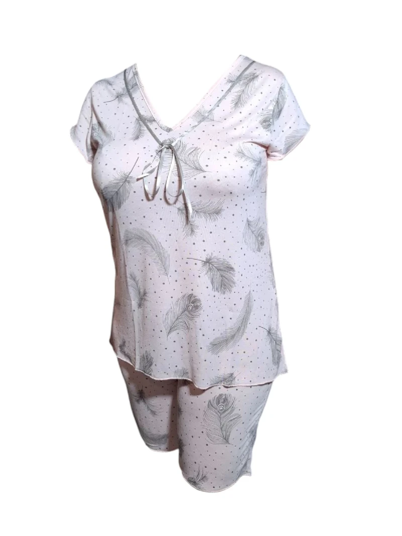 Пижами с къс ръкав Дамска пижама - къс ръкав, 3/4 панталон 82553