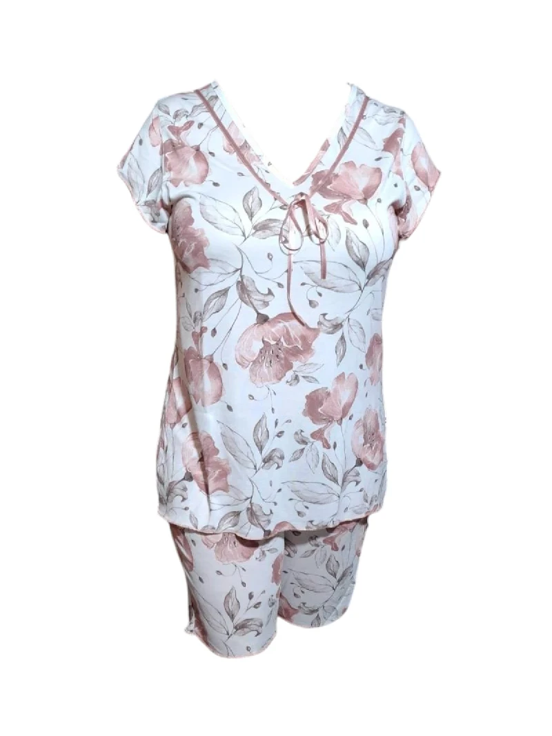 Пижами с къс ръкав Дамска пижама - къс ръкав, 3/4 панталон 82553