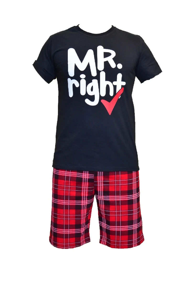 Пижами с къс ръкав Мъжка пижама - къс ръкав, къс панталон Mr.Right 12287.01